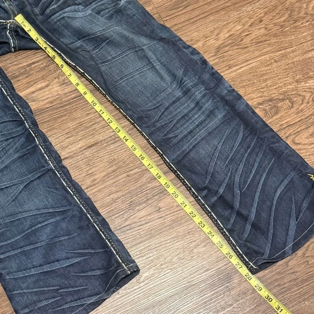 COOGI Blue Bootcut Jeans with Classic Large Detail Stitching Size 9/10